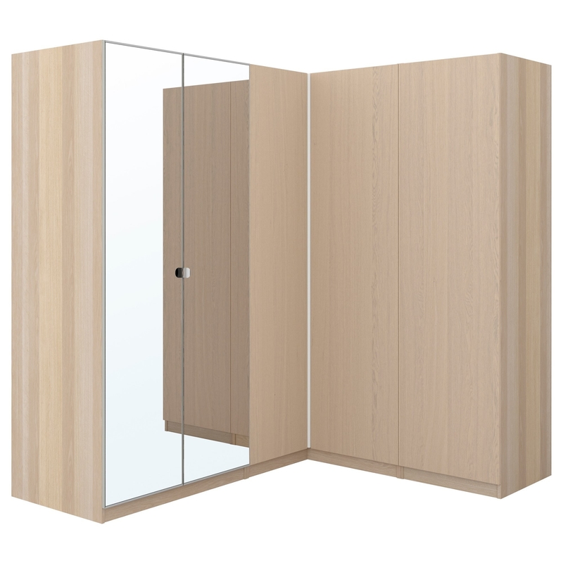 کابینت 4 درب ملامینه کمد چوبی مدرن اتاق خواب با آینه کشو